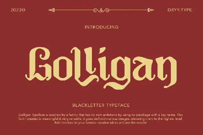 Golligan font