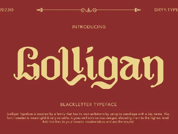 Golligan font