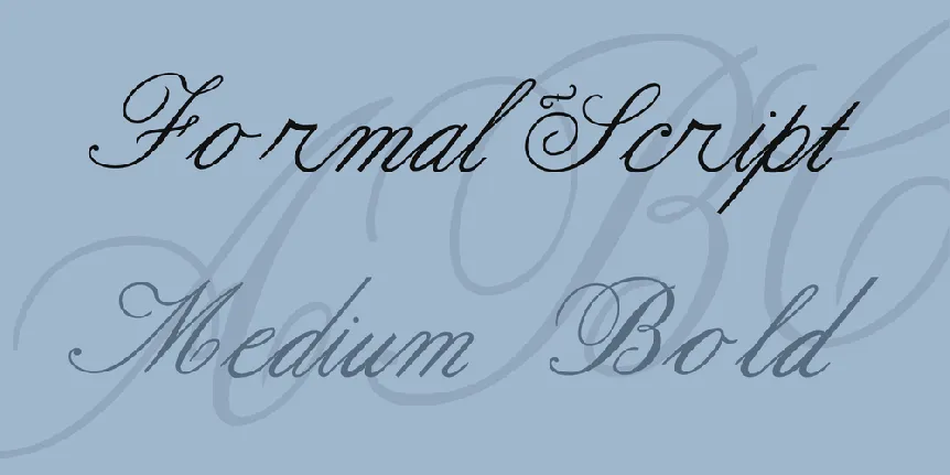 Formal Script font