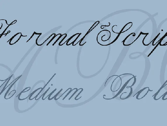 Formal Script font