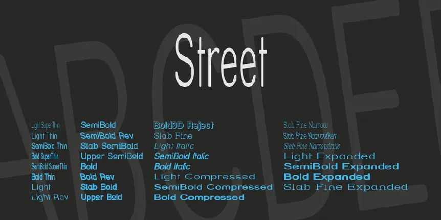 Street font