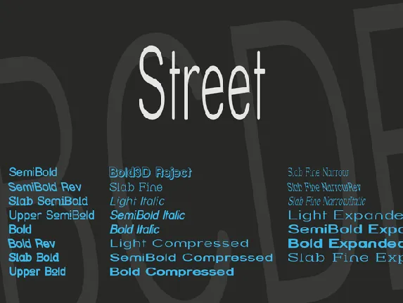 Street font