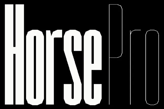 Horse Pro font