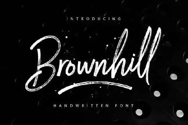 Brownhill Brush font