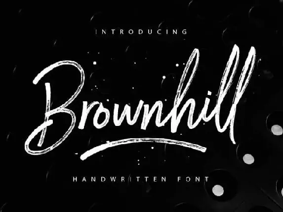 Brownhill Brush font