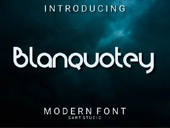 Blanquotey Modern Display font