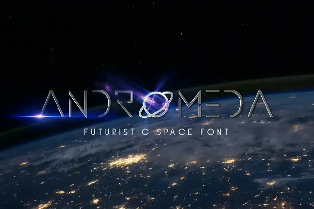 Andromeda Space Display font