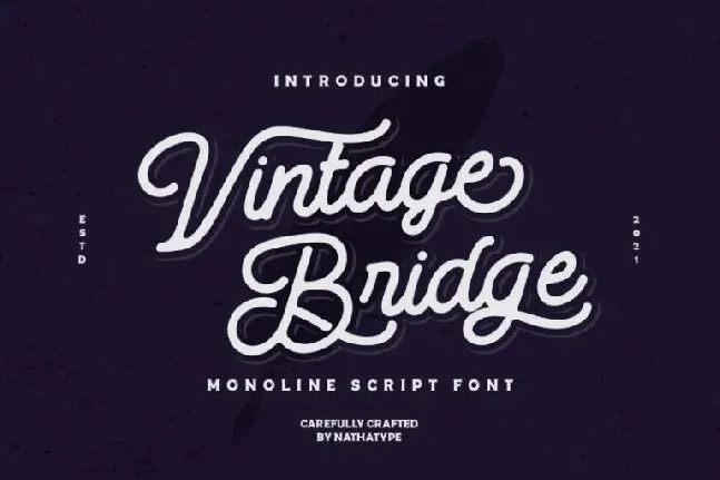 Vintage Bridge font