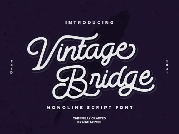 Vintage Bridge font