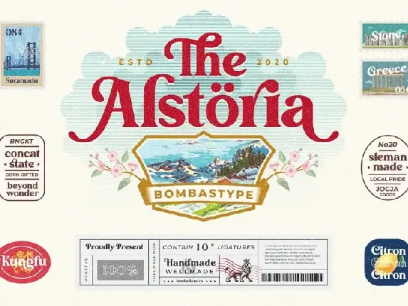 Alstoria Serif font