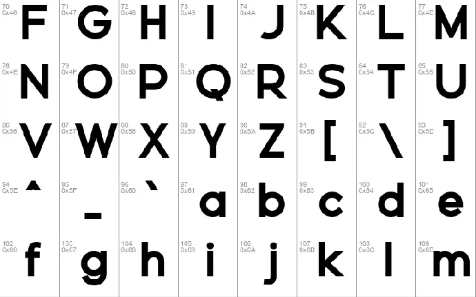 Geomatrix font