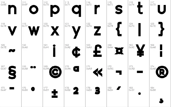 Geomatrix font