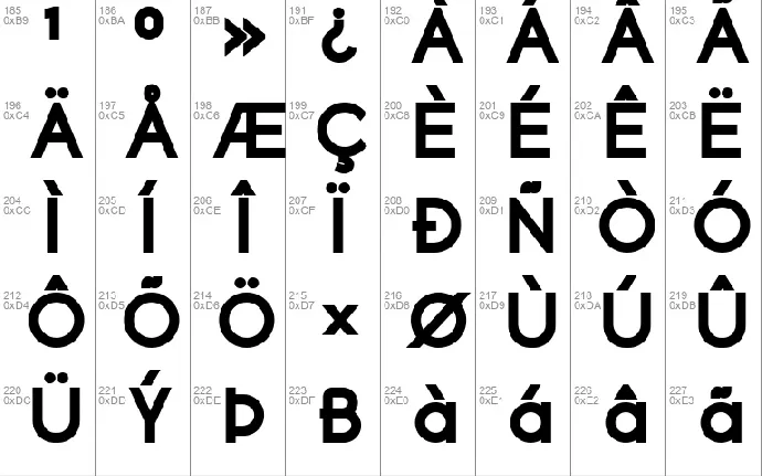 Geomatrix font