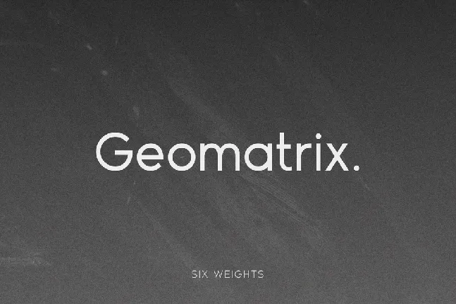 Geomatrix font