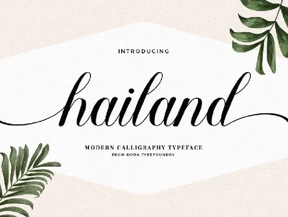 Hailand font