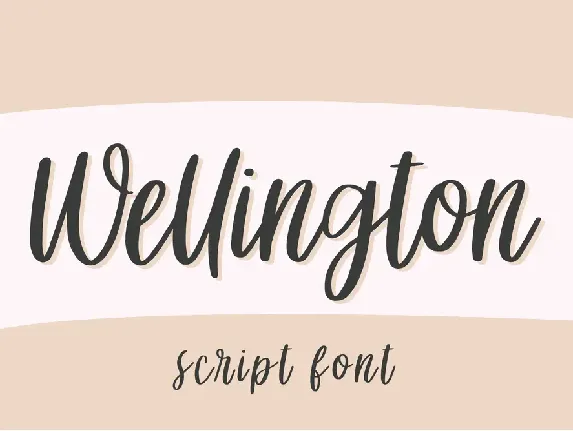 Wellington font