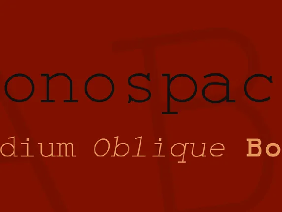 Monospace font