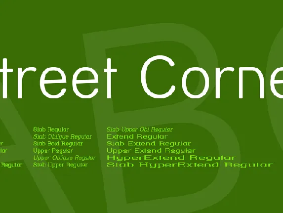 Street Corner font