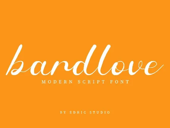 Bardlove Calligraphy Script font