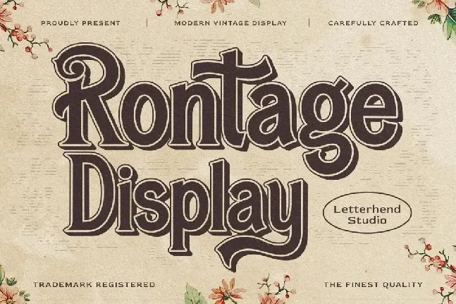 Rontage font