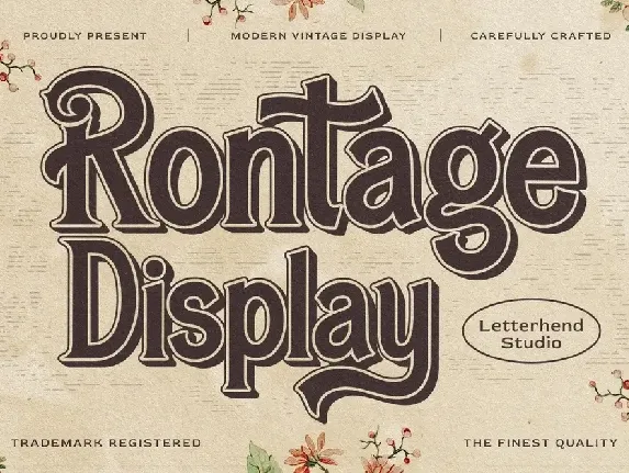 Rontage font