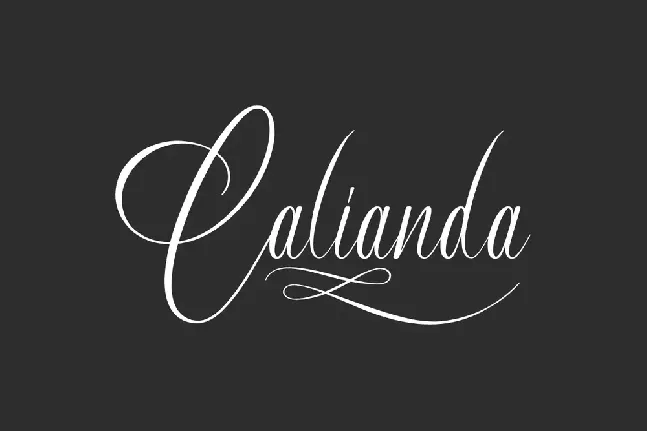 Calianda font