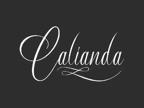 Calianda font