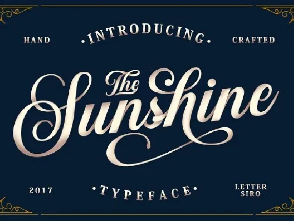 Sunshine font