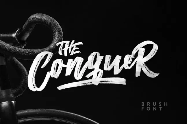 The Conquer Brush font