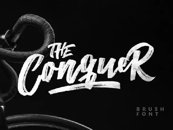 The Conquer Brush font