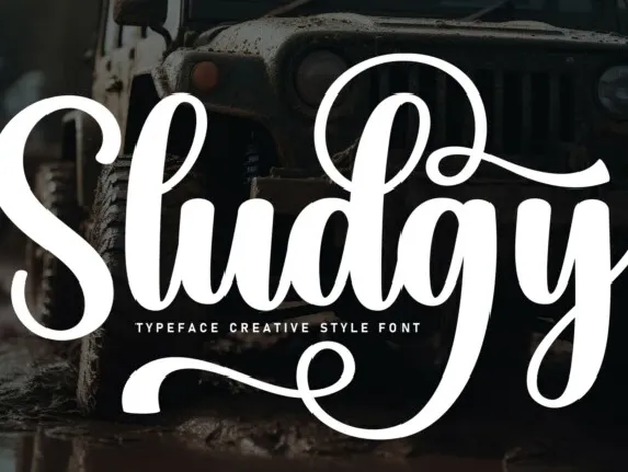 Sludgy Script font