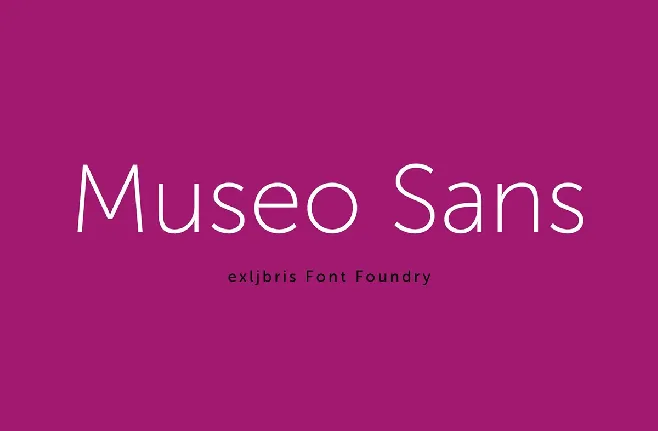 Museo Sans Cyrillic font