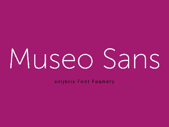 Museo Sans Cyrillic font