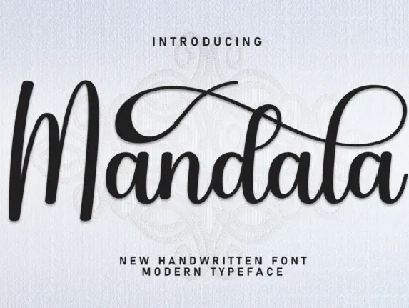 Mandala Script font