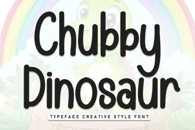 Chubby Dinosaur Display font