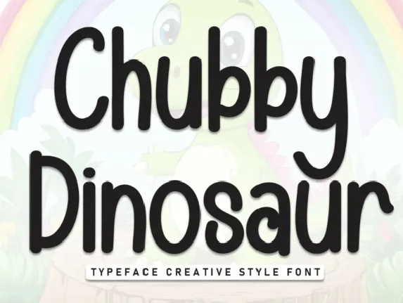 Chubby Dinosaur Display font