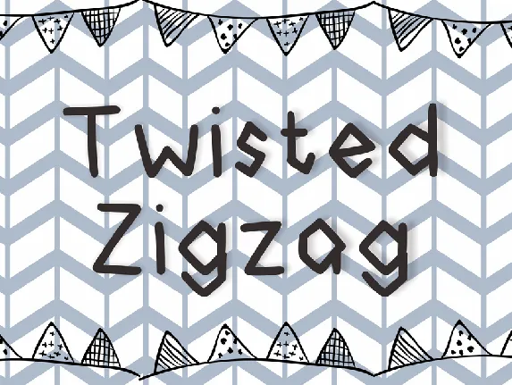 Twisted Zigzag font