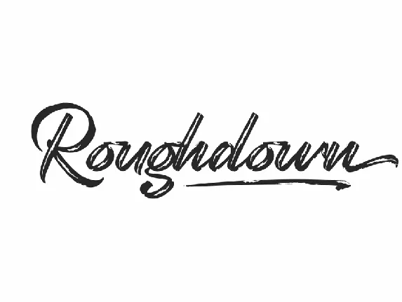 Roughdown Demo font