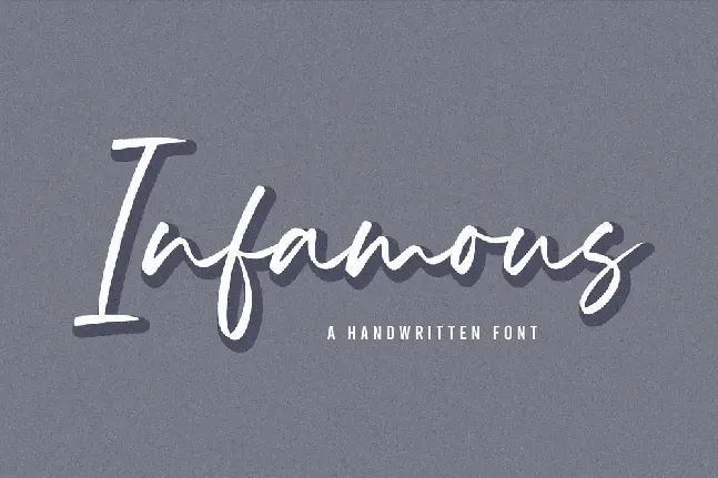 Infamous font