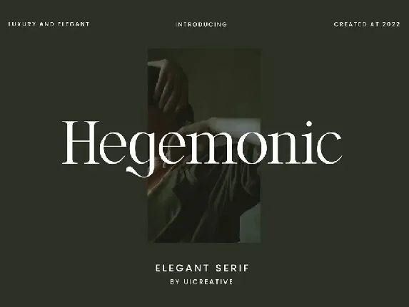 Hegemonic font