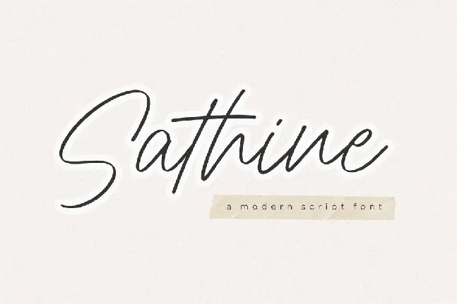 Sathine Handwritten font