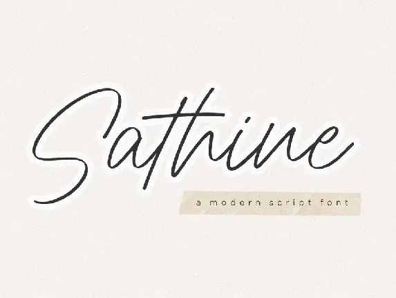 Sathine Handwritten font