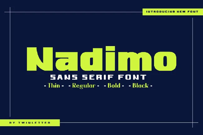 Nadimo font