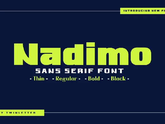 Nadimo font