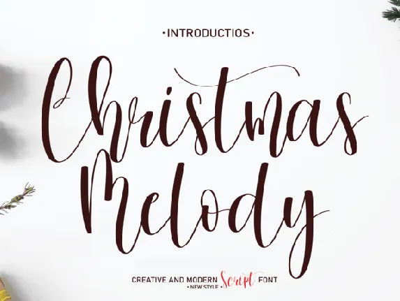 Christmas Melody font