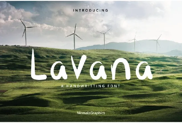 Lavana Script font