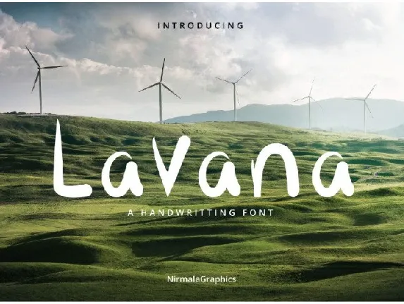 Lavana Script font