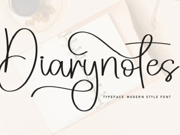 Diarynotes Script font