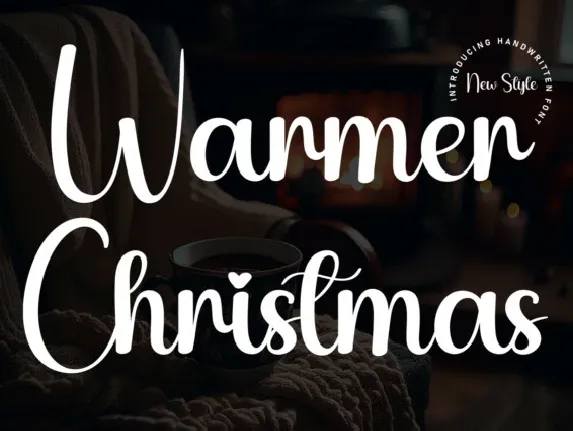 Warmer Christmas Script font