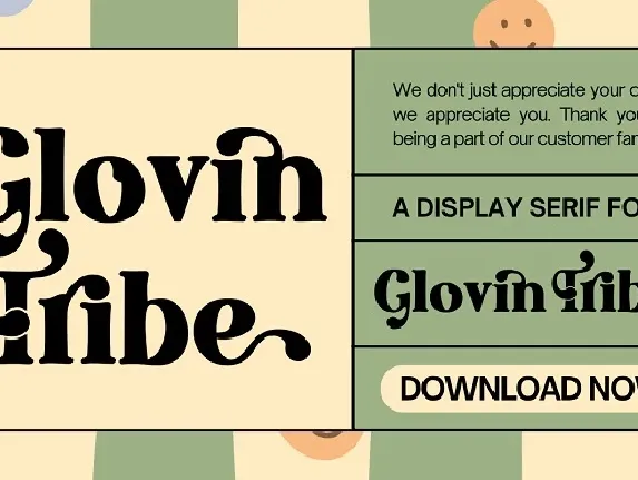 Glovin Tribe Free font